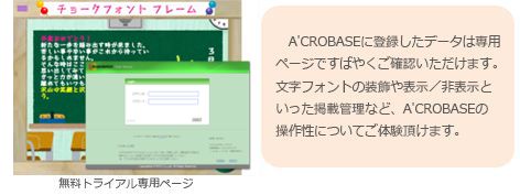 無料トライアル専用ページ イメージ図